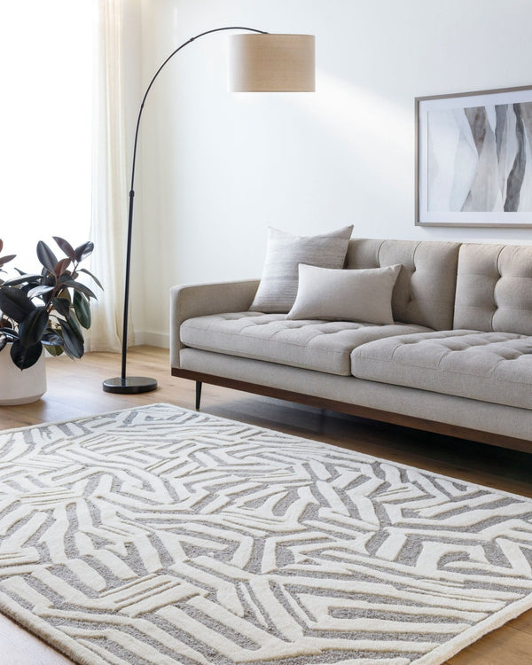 Livabliss Brook Hand Tufted Wool Accent Rug Soft Transitional Style for Entryways and Bedrooms Cream, Taupe 2' x 3' BKO2316-23