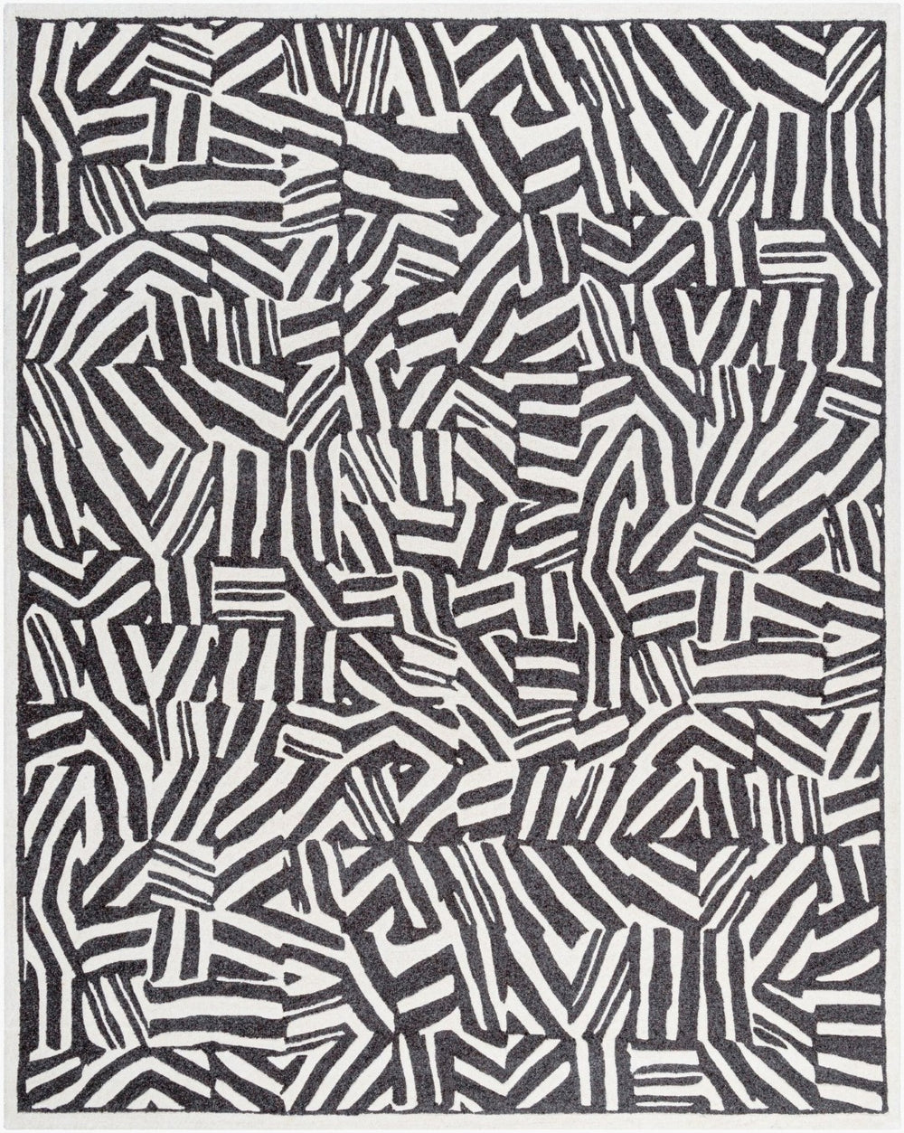 Livabliss Brook Hand Tufted Wool Area Rug Artisan Crafted for Entryway Bathroom or Reading Nook Cream, Dark Bro 9' x 12' BKO2317-912