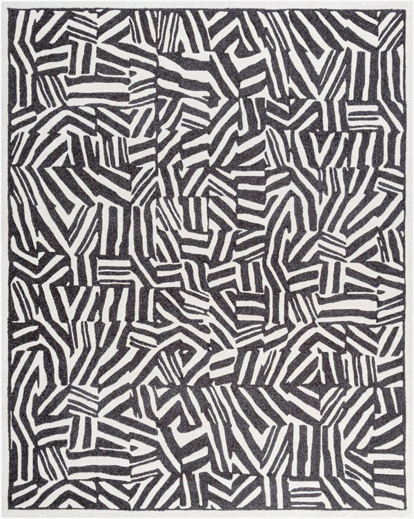 Livabliss Brook Hand Tufted Wool Area Rug Artisan Crafted for Entryway Bathroom or Reading Nook Cream, Dark Bro 9' x 12' BKO2317-912