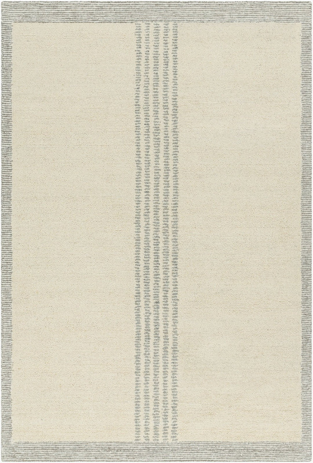 Livabliss Brook Hand Tufted Wool Area Rug Artisan Crafted Global Pattern for Entryway Decor Cream, Gray 2' x 3' BKO2318-23