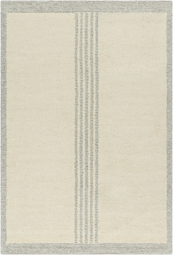 Livabliss Brook Hand Tufted Wool Area Rug Artisan Crafted Global Pattern for Entryway Decor Cream, Gray 2' x 3' BKO2318-23