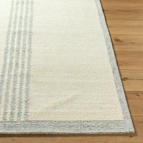 Livabliss Brook Hand Tufted Wool Area Rug Artisan Crafted Global Pattern for Entryway Decor Cream, Gray 2' x 3' BKO2318-23