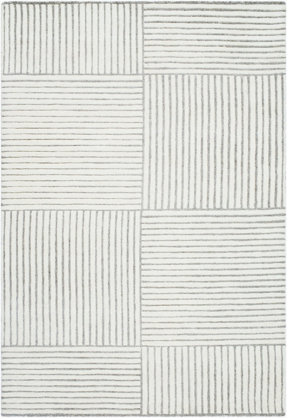 Livabliss Brook Hand Tufted Wool Area Rug Soft Textured Accent for Entryway or Bedroom Cream, Medium G 9' x 12' BKO2321-912