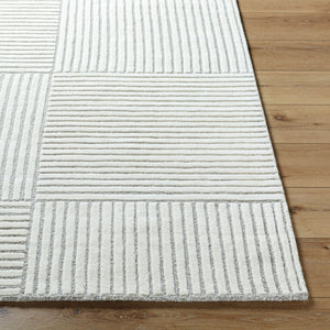 Livabliss Brook Hand Tufted Wool Area Rug Soft Textured Accent for Entryway or Bedroom Cream, Medium G 9' x 12' BKO2321-912