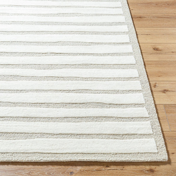 Livabliss Brook Hand Tufted Wool Area Rug Plush Medium Pile Accent for Entryway or Bath Ivory, Dove Gra 2' x 3' BKO2323-23