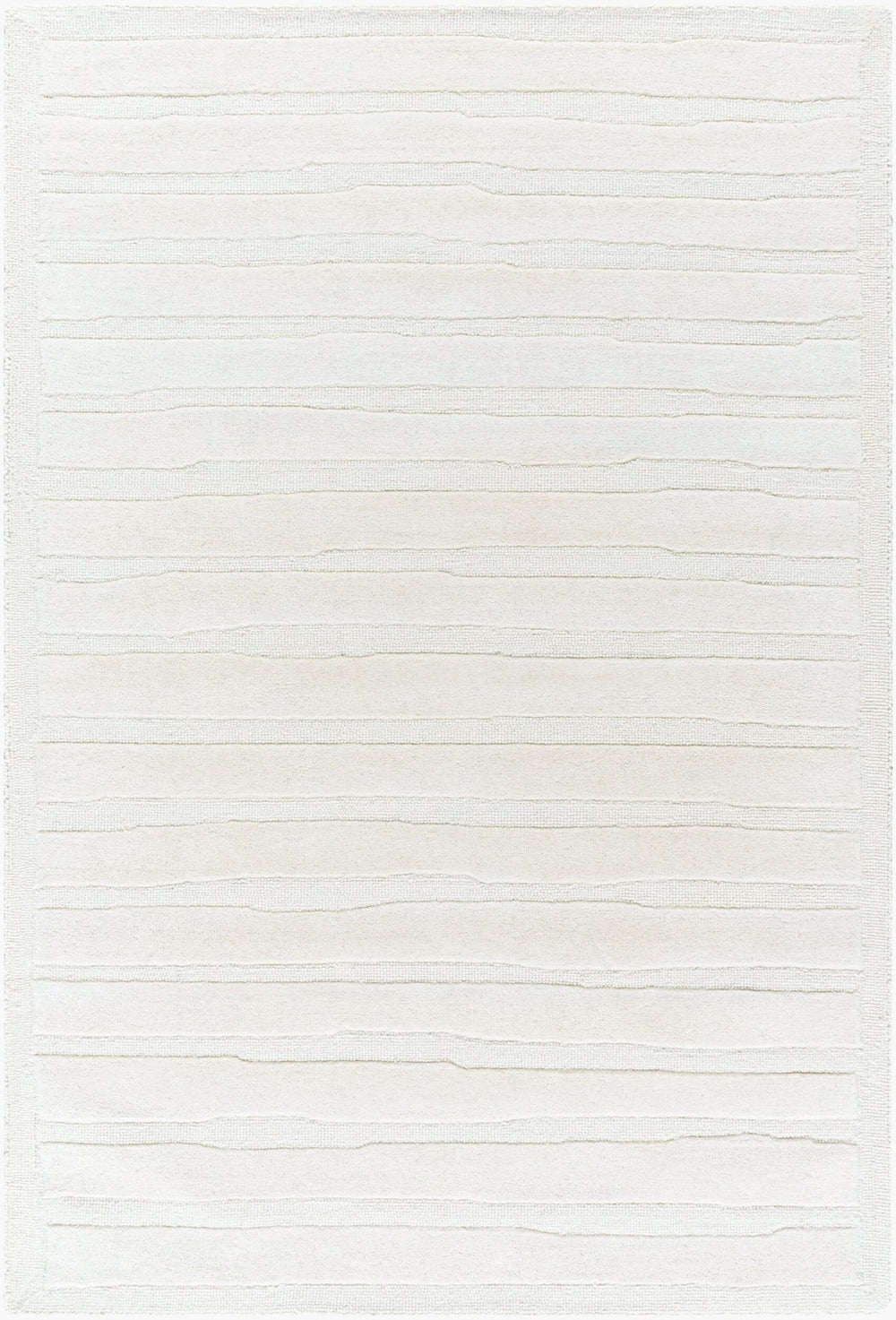 Livabliss Brook Collection Hand-tufted Wool Accent Rug Artisan Crafted for Entryways and Bedside Ivory, Cream 5' x 7'6" BKO2324-576