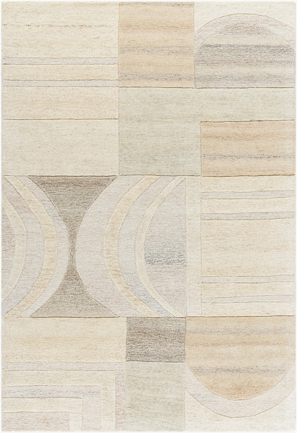 Livabliss Brook Hand Tufted Wool Accent Rug Artisan Crafted for Entryways and Bedside Areas Beige, Cream 9' x 12' BKO2328-912