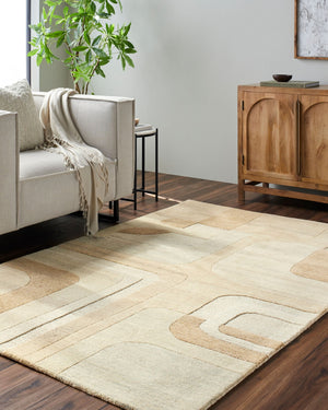 Livabliss Brook Hand Tufted Wool Accent Rug Artisan Crafted for Entryways and Bedside Spaces Beige, Sandston 8' x 10' BKO2329-810