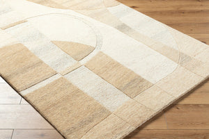 Livabliss Brook Hand Tufted Wool Accent Rug Soft Medium Pile for Entryway Bedroom or Bath Tan, Beige 9' x 12' BKO2330-912