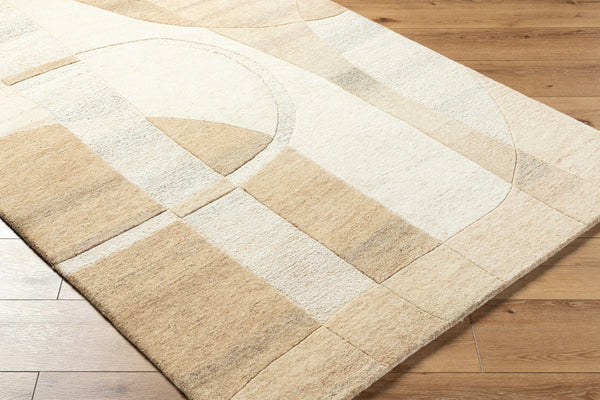 Livabliss Brook Hand Tufted Wool Accent Rug Soft Medium Pile for Entryway Bedroom or Bath Tan, Beige 9' x 12' BKO2330-912