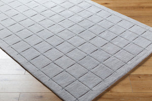 Livabliss Brook Hand Tufted Wool Area Rug Art Deco Geometric Pattern for Entryway or Bedroom Gray, Charcoal 8' x 10' BKO2331-810