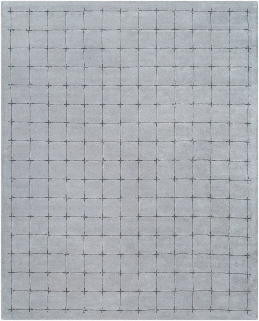 Livabliss Brook Hand Tufted Wool Area Rug Art Deco Geometric Pattern for Entryway or Bedroom Gray, Charcoal 8' x 10' BKO2331-810