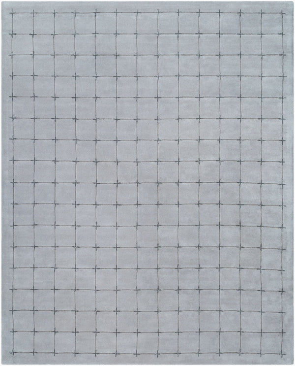 Livabliss Brook Hand Tufted Wool Area Rug Art Deco Geometric Pattern for Entryway or Bedroom Gray, Charcoal 8' x 10' BKO2331-810