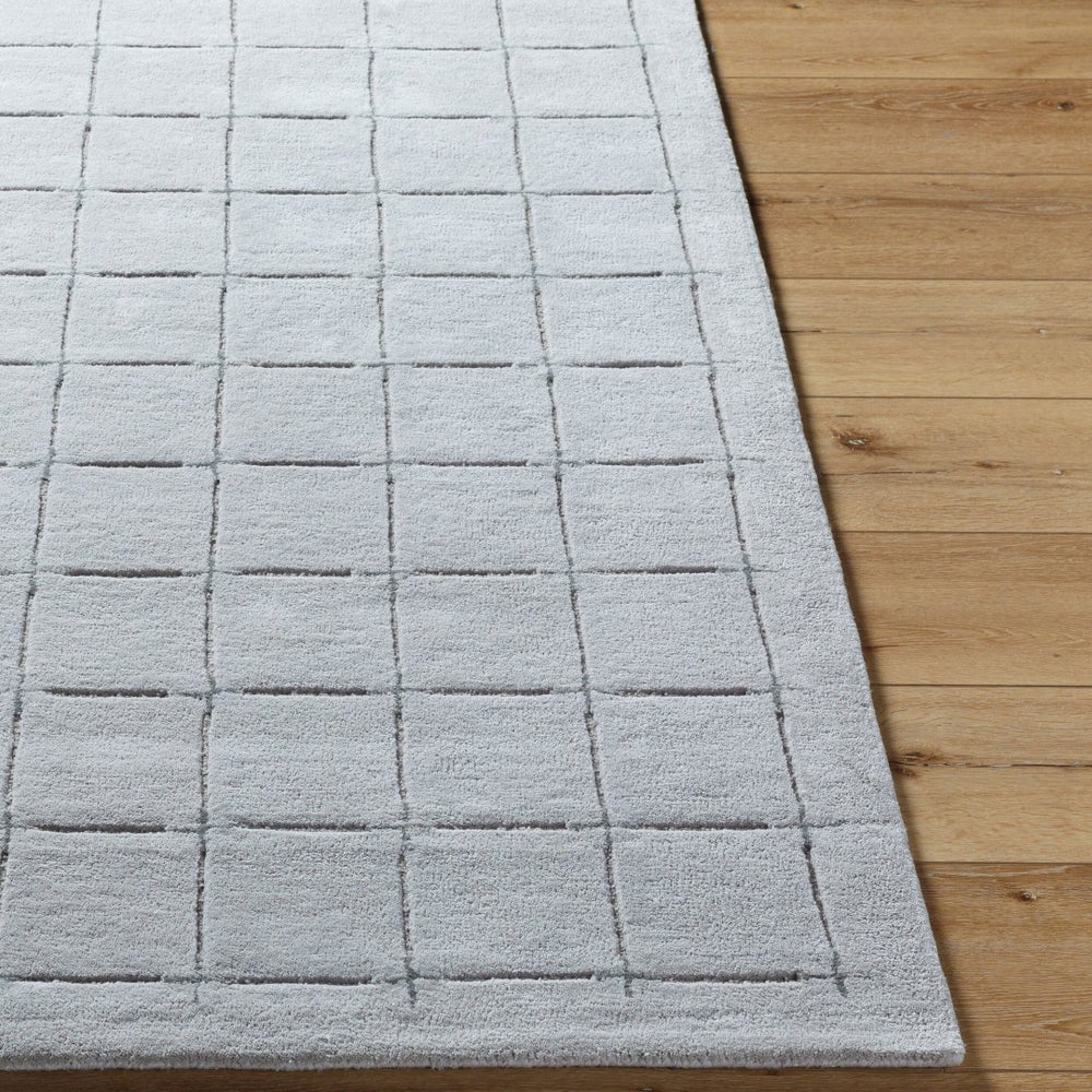 Livabliss Brook Hand Tufted Wool Area Rug Art Deco Geometric Pattern for Entryway or Bedroom Gray, Charcoal 8' x 10' BKO2331-810