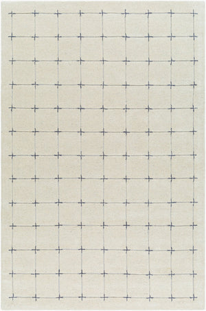 Livabliss Brook Hand Tufted Wool Area Rug Art Deco Geometric Pattern for Entryway or Bedroom Tan, Charcoal 8' x 10' BKO2332-810