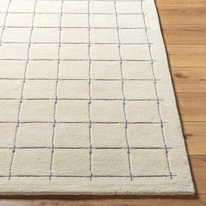 Livabliss Brook Hand Tufted Wool Area Rug Art Deco Geometric Pattern for Entryway or Bedroom Tan, Charcoal 8' x 10' BKO2332-810