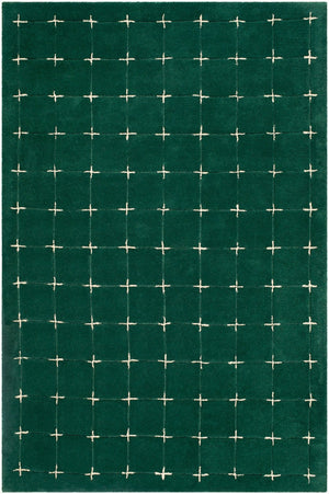 Livabliss Brook Art Deco Hand Tufted Wool Area Rug for Living Room or Primary Bedroom Dark Green, Lig 9' x 12' BKO2333-912