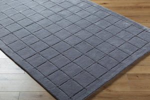 Livabliss Brook Art Deco Hand Tufted Wool Accent Rug for Entryway Bathroom or Bedside Decor Charcoal, Black 8' x 10' BKO2335-810