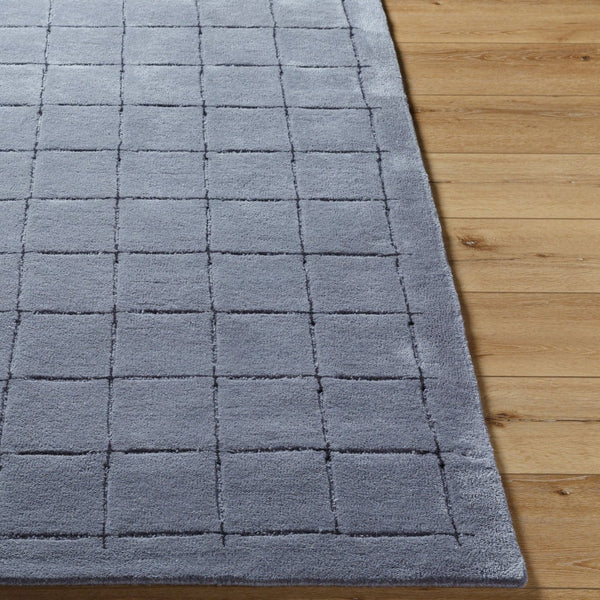 Livabliss Brook Art Deco Hand Tufted Wool Accent Rug for Entryway Bathroom or Bedside Decor Charcoal, Black 8' x 10' BKO2335-810