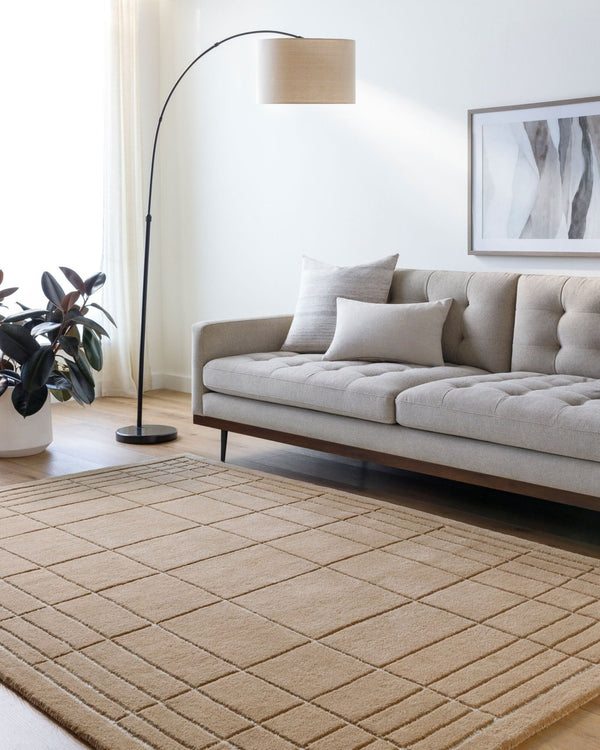 Livabliss Brook Hand Tufted Wool Accent Rug Soft Medium Pile for Entryway Bedroom or Bath Brown, Medium G 5' x 7'6" BKO2338-576