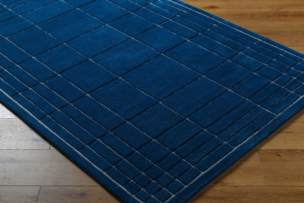 Livabliss Brook Hand Tufted Wool Accent Rug Soft Medium Pile for Entryway or Bathroom Decor Dark Blue, Medi 8' x 10' BKO2339-810