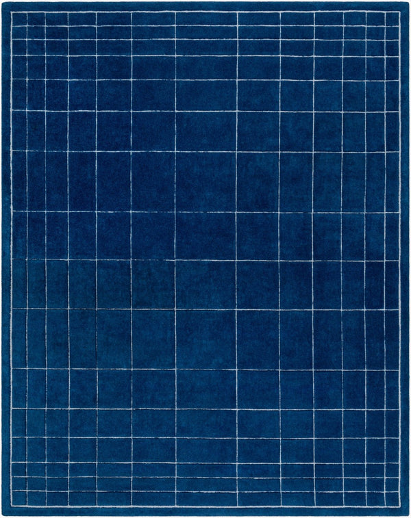Livabliss Brook Hand Tufted Wool Accent Rug Soft Medium Pile for Entryway or Bathroom Decor Dark Blue, Medi 8' x 10' BKO2339-810