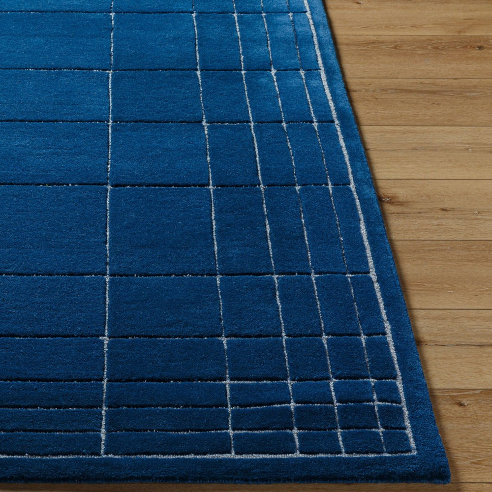 Livabliss Brook Hand Tufted Wool Accent Rug Soft Medium Pile for Entryway or Bathroom Decor Dark Blue, Medi 8' x 10' BKO2339-810