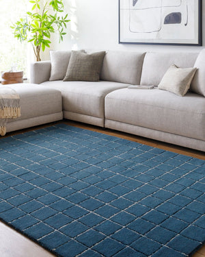 Livabliss Brook Hand Tufted Wool Accent Rug Plush Medium Pile Artisan Crafted for Any Room Midnight Blue, 2' x 3' BKO2342-23