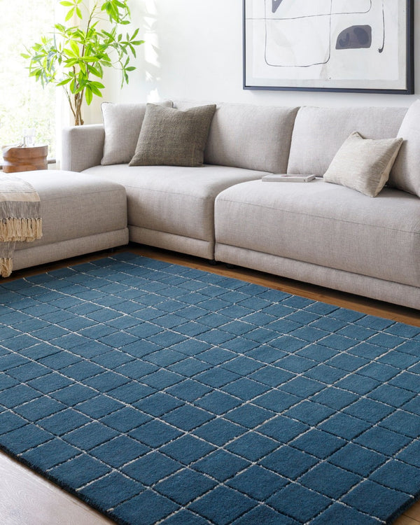 Livabliss Brook Hand Tufted Wool Accent Rug Plush Medium Pile Artisan Crafted for Any Room Midnight Blue, 2' x 3' BKO2342-23