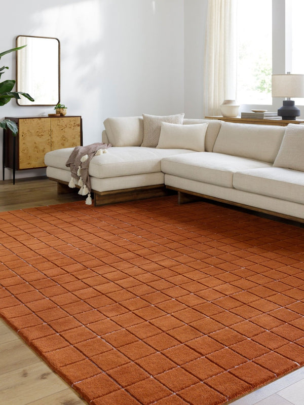 Livabliss Brook Hand-tufted Wool Accent Rug Soft Medium Pile for Entryway Bath or Bedside Rust, Tan 2' x 3' BKO2344-23