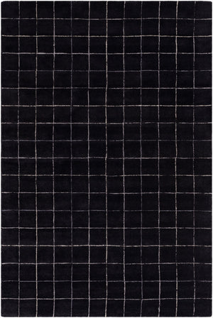 Livabliss Brook Collection Hand Tufted Wool Indoor Rug Soft Entryway Accent with Medium Pile Midnight Black, 2' x 3' BKO2345-23