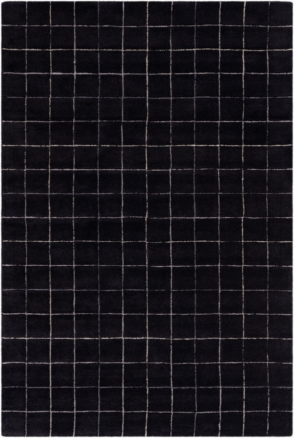 Livabliss Brook Collection Hand Tufted Wool Indoor Rug Soft Entryway Accent with Medium Pile Midnight Black, 2' x 3' BKO2345-23
