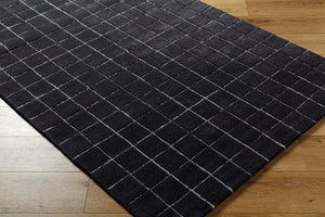 Livabliss Brook Collection Hand Tufted Wool Indoor Rug Soft Entryway Accent with Medium Pile Midnight Black, 2' x 3' BKO2345-23