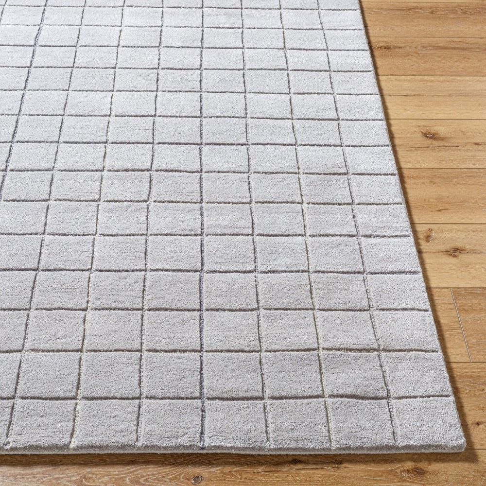 Livabliss Brook Hand Tufted Wool Accent Rug for Entryways Bedside and Small Living Spaces Slate Gray, Cha 2' x 3' BKO2346-23