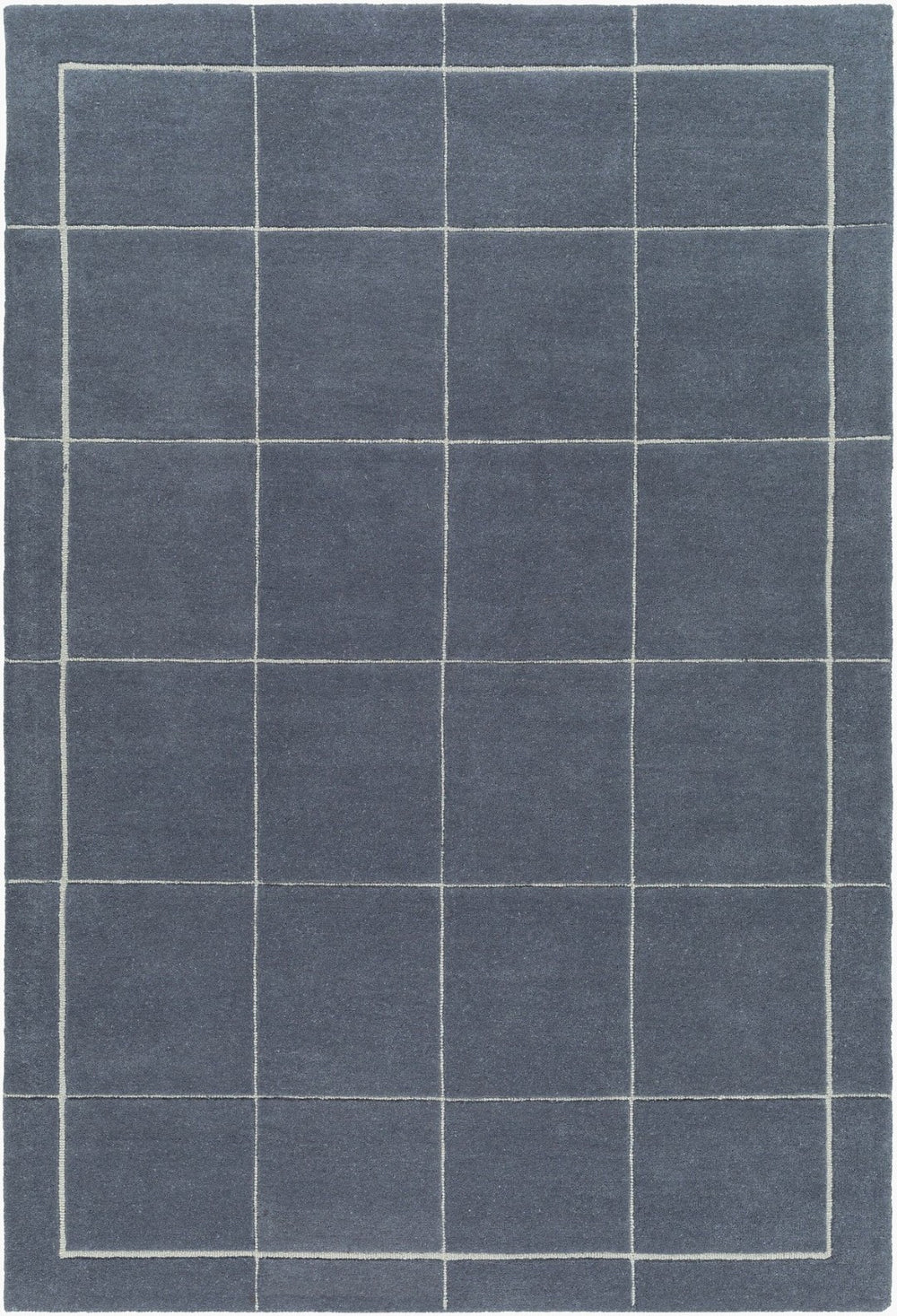 Livabliss Brook Handmade Wool Area Rug Hand Tufted in India for Living Room or Bedroom Charcoal, Oatme 4' x 6' BKO2348-46