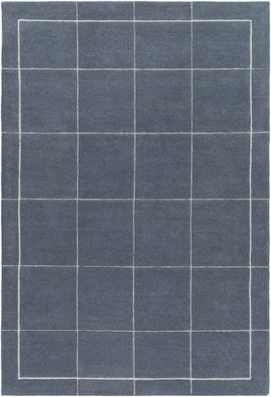 Livabliss Brook Handmade Wool Area Rug Hand Tufted in India for Living Room or Bedroom Charcoal, Oatme 4' x 6' BKO2348-46