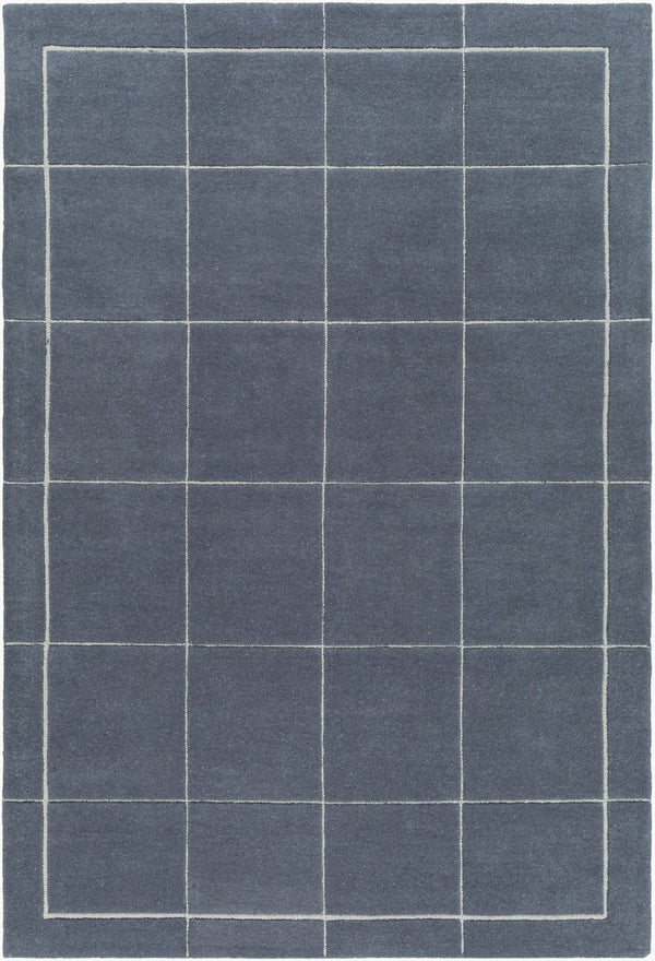 Livabliss Brook Handmade Wool Area Rug Hand Tufted in India for Living Room or Bedroom Charcoal, Oatme 4' x 6' BKO2348-46