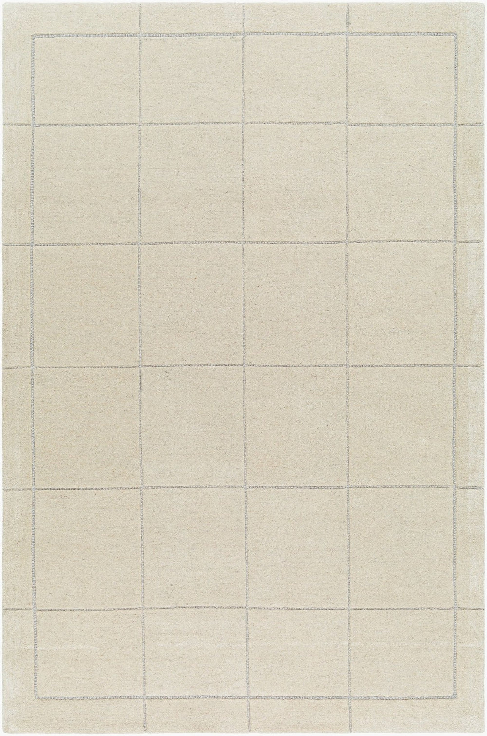 Livabliss Brook Handcrafted Wool Area Rug Tufted in India for Living Room Bedroom Warmth Light Beige, Me 4' x 6' BKO2349-46