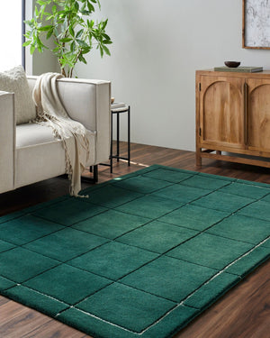 Livabliss Brook Hand Tufted Wool Accent Rug Artisan Crafted for Entryways and Bedside Decor Dark Green, Lig 5' x 7'6" BKO2351-576