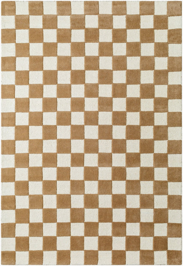 Livabliss Brook Hand Tufted Wool Accent Rug Artisan Crafted for Entryways and Bedside Decor Cream, Brown 8' x 10' BKO2355-810