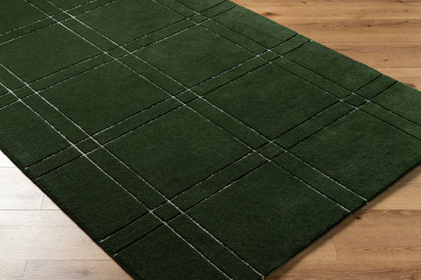 Livabliss Brook Hand Tufted Wool Area Rug Artisan Crafted for Living Room or Dining Space Dark Green, Lig 4' x 6' BKO2359-46