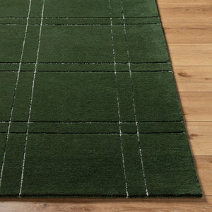 Livabliss Brook Hand Tufted Wool Area Rug Artisan Crafted for Living Room or Dining Space Dark Green, Lig 4' x 6' BKO2359-46