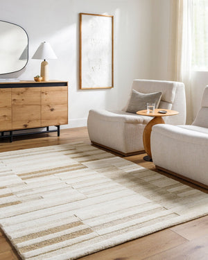 Livabliss Brook Hand Tufted Wool Accent Rug Plush Medium Pile for Entryway or Bedside Ivory, Sandston 2' x 3' BKO2360-23
