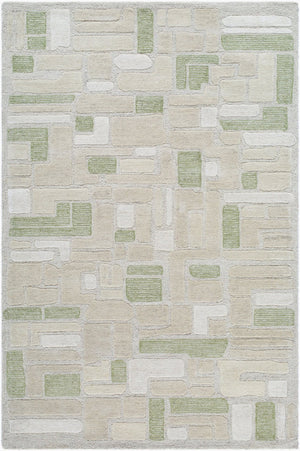 Livabliss Brook Hand-tufted Wool Accent Rug Plush Medium Pile Entryway Bedside Floor Layer Sage, Ivory 2' x 3' BKO2361-23