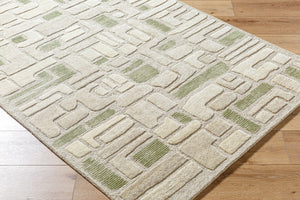 Livabliss Brook Hand-tufted Wool Accent Rug Plush Medium Pile Entryway Bedside Floor Layer Sage, Ivory 2' x 3' BKO2361-23