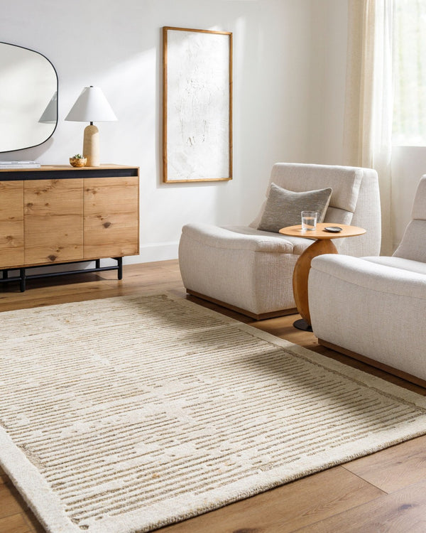 Livabliss Brook Hand-tufted Wool Accent Rug Soft Medium Pile for Entryway Bath or Bedside Ivory, Sand 8' x 10' BKO2362-810