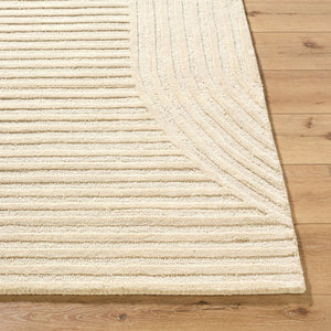 Livabliss Brook Handtufted Wool Accent Rug Art Deco Plush Pile for Entryway or Bedside Decor Ivory, Sandston 8' x 10' BKO2363-810