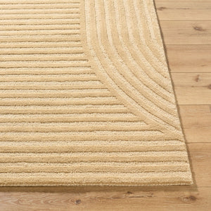 Livabliss Brook Art Deco Geometric Hand Tufted Wool Accent Rug for Entryway or Bedside Decor Beige, Sandsto 2' x 3' BKO2364-23