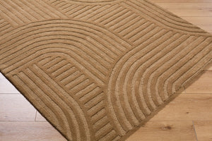 Livabliss Brook Hand Tufted Wool Accent Rug Art Deco Geometric Pattern for Entryway or Bedside Camel, Sandsto 5' x 7'6" BKO2365-576