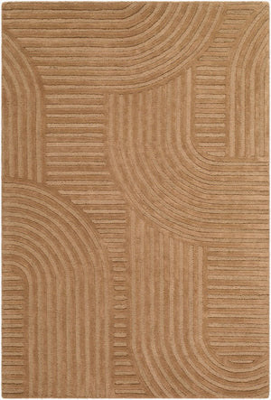 Livabliss Brook Hand Tufted Wool Accent Rug Art Deco Geometric Pattern for Entryway or Bedside Camel, Sandsto 5' x 7'6" BKO2365-576